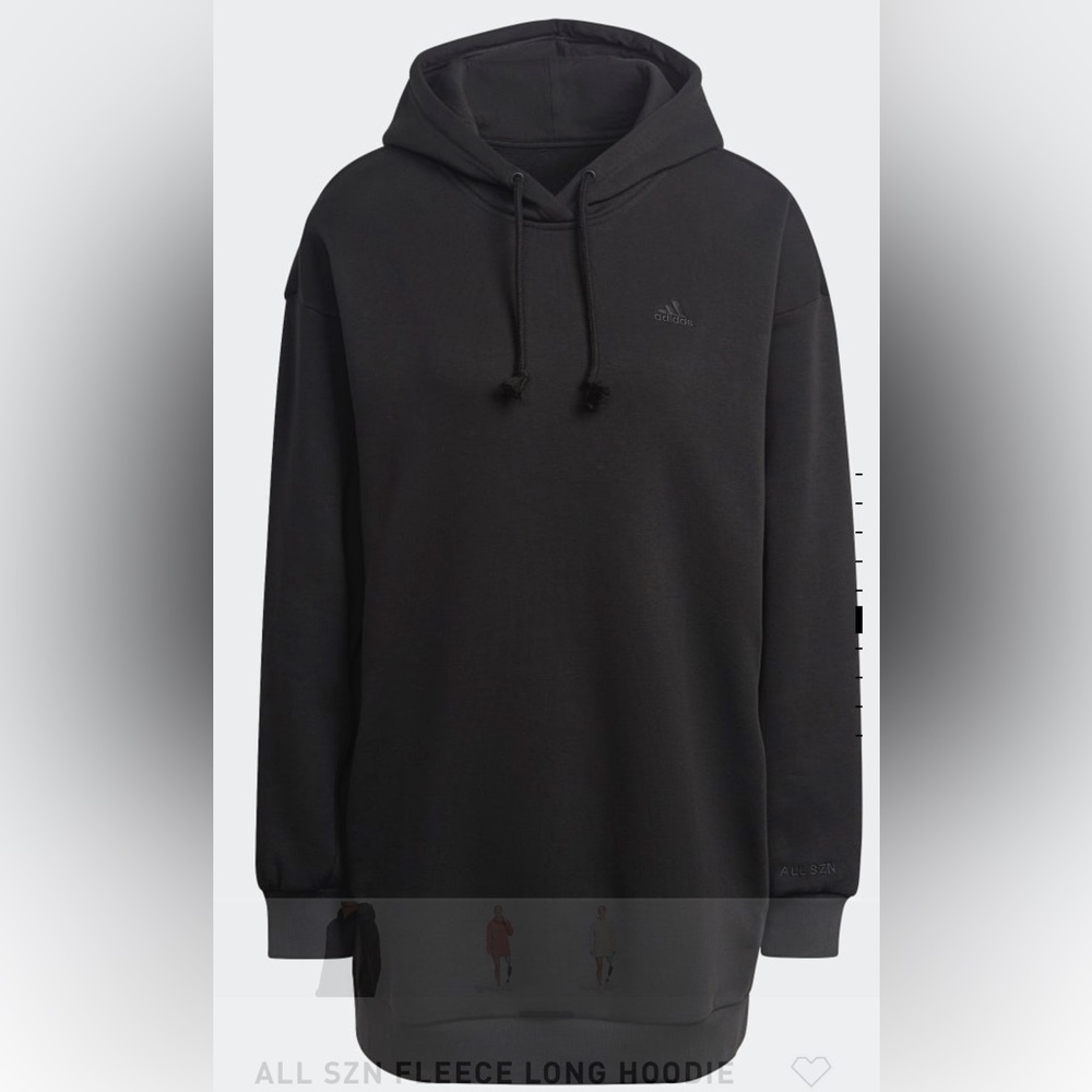 Adidas ALL SZN tunic long hoodie black